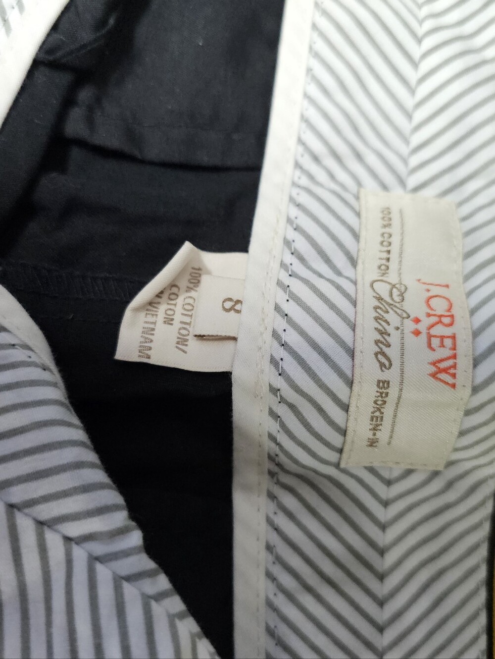 J. Crew factory women's chino shorts size 8 black